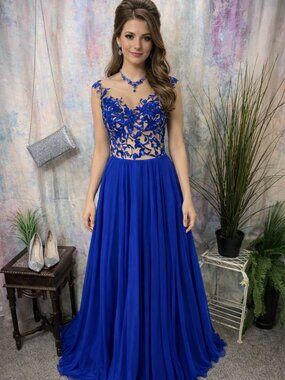 πSherri Hill Showstopper Royal Blue Prom- Pageant - Formal - Military Ball Gown